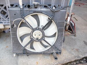 ラジエーター 電動ファン セット　キックス　H59A　H23年　後期　ファン作動確認済　ラジエター　７枚羽　ターボ用