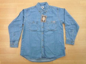 g242★新品★サイズ S★DICKIES ディッキーズ FB460U デニムシャツ★ワークシャツ ボンマックス★カラー7 ブルー★即決★