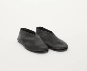 1【新品・即決】JIL SANDER フラットシューズ サイズ42 黒ブラック革レザーサンダルジルサンダー靴スニーカーメンズ