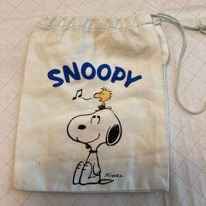 スヌーピー コップ袋 巾着袋 サンリオ 昭和レトロ 送料無料 ビンテージSNOOPY 巾着 小物入れ コップ入れ 綿100 リメイクにも