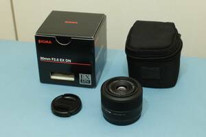 SIGMA 30mm F2.8 EX DN Eマウント レンズ 美品