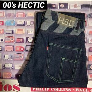 名作00s HECTIC BASIC DENIMリフレクタースラブデニムパンツREFLECTOR PANTSワイド Realmad リアルマッド日本製