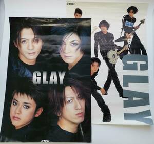 送料無料 GLAY グレイ TDK 販促ポスター B2サイズ ポスター 2枚組 まとめセット#12123