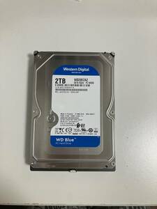 Western Digital WD20EZAZ SATA HDD 6Gb/s 2TB Blue 3.5インチ 5400rpm 中古 電源投入回数 11回