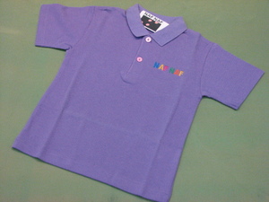 ★新品タグ付（キムラタン）ナフナフの半袖ポロシャツ（130）紫