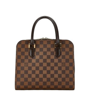 ルイ ヴィトン ダミエ トリアナ ハンドバッグ N51155 ブラウン PVC レザー レディース LOUIS VUITTON 【中古】