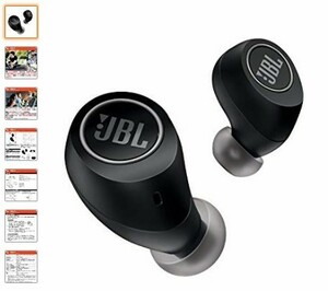 JBL FREE FULL WIRELESS EAR PHONES IPX5/Bluetooth BLACK USED