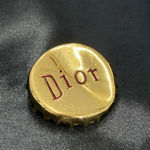 ★1円スタート★ Christian Dior CD クリスチャン ディオール アクセサリー ブローチ ピンバッジ レディース メンズ ゴールドカラー