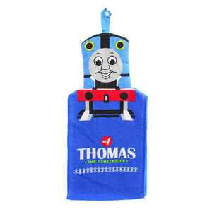 ★国内匿配★新品 ホック付き 便利 きかんしゃ トーマス マスコット ドレス タオル 42cm×21cm 機関車 THOMAS