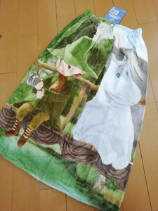 【80cm丈】新品 丸眞 巻きタオル MOOMIN ムーミン 80×120cm 仲良しの二人 綿100%