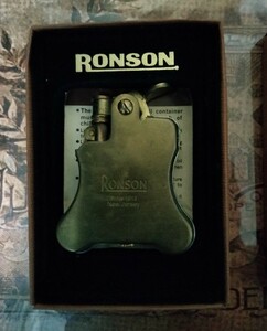 ビンテージ　ロンソン　RONSON　バンジョー　オイルライター　ブラス　真鍮　ゴールド ジッポ　zippo ライター アンティーク　