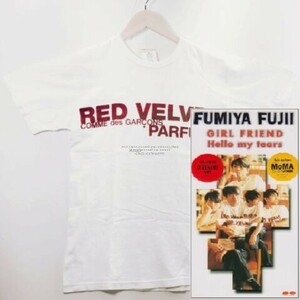 ■激レア■木村拓哉・藤井フミヤ着用！コムデギャルソン名作TシャツRED VELVET-レッドベルベット・S-2019クリスマス限定復刻-■新品正規品