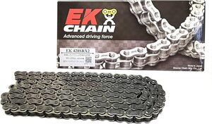 EKシール チェーン 428SR-X2 シルバー 114L SKJ セミプレスクリップジョイント 送料込 00-8434 