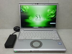 ☆1円☆第8世代☆CF-SV7TDHVS☆Core i5 1.70GHz/8GB/SSD256GB/累積4720/高解像度/無線/Bluetooth/カメラ/Office/Win11 DtoD領域☆