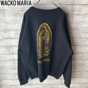 【希少聖母マリア】ワコマリア スウェット トレーナー プリント　wacko maria 女神 2xl sweat shirt 