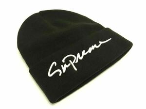 1円 ■新品■未使用■ Supreme シュプリーム アクリル ビーニー ニット帽 帽子 メンズ レディース ブラック系 FA6711