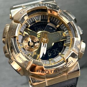 CASIO カシオ G-SHOCK ジーショック Metal Covered GM-110G-1A9JF 腕時計 クオーツアナログ アナデジ ゴールド メタルベゼル 動作確認済み