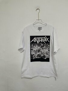 NEIGHBORHOOD ネイバーフッド メンズ Tシャツ トップス Neighborhood Anthrax No Frills T-Shirt 半袖 ホワイト 白 ロゴ 希少 中古 Mサイズ
