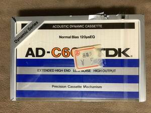 【 希少な1979年発売の未使用品のカセットテープ！・破れ有 】★TDK ACOUSTIC DYNAMIC CASSETTE◇AD-C60◇LOW-NOISE/東京電気化学工業★