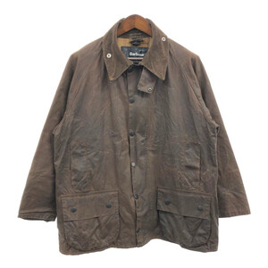 2000年代〜 イングランド製 Barbour バブアー BEAUFORT ビューフォート オイルドジャケット ブラウン (メンズ L相当) 中古 古着 Q3081