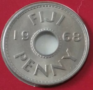 ☆未開封 1968年 フィジー ペニー貨 フランクリンミント「世界の偉大な歴史的コイン」シリーズ☆