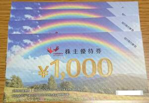 匿名配送★コシダカ株主優待券 4000円分（2025.11末まで）