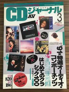 CDジャーナル　1992年3月号　原信夫　内田裕也 