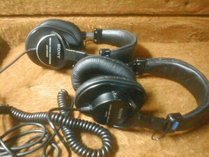 2個セット SONY MDR-CD900ST 折りたたみ加工済 + SONY MDR-7506 ソニー スタジオモニターヘッドホン 改造品 現状　