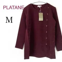 【新品タグ付き】 PLATANE　チュニック　カットソー　レッド　レディース　Ｍ