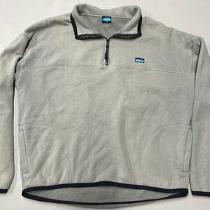 カブー KAVU ハーフジップ スウェット 長袖 Lサイズ メンズ 裏起毛 オーバーサイズ ビッグシルエット ルーズシルエット トレーナー