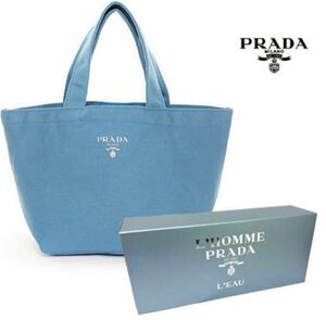 1円スタート　新品未使用　希少　プラダPRADA ノベルティ　ミニトートバッグ　非売品新品未使用 、