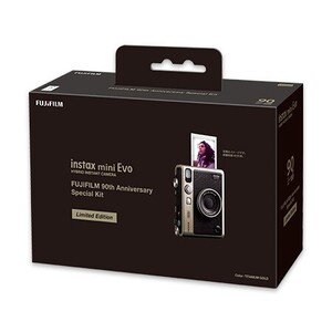 【未開封新品】“チェキ” instax mini Evo FUJIFILM 90th Anniversary Special Kit チタニウム ゴールド 