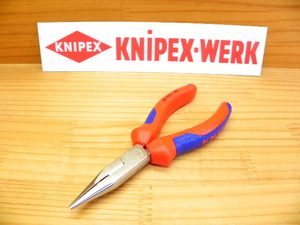 クニペックス ラジオペンチ 強力グリップ *KNIPEX 2505-140 クロムメッキ 釣り *正規輸入品保証