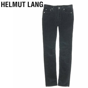 ◆HELMUT LANG ヘルムート ラング ストレッチ コーデュロイ スキニー パンツ 黒 ブラック 24