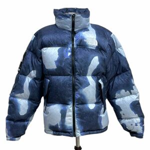 Supreme 21AW The North Face Bleached Denim Print Nuptse Jacket シュプリーム ノース ブリーチ デニム プリント ヌプシジャケット