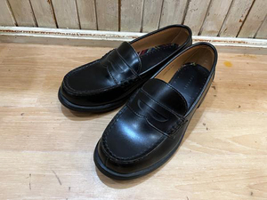 ☆TOPVALU/トップバリュー 幅広めサイズ ローファー size24EEEcm レディース ブラック 古着 used☆