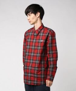 定価15400円 Fred Perry ボールドタータンチェックシャツ 長袖 チェック L