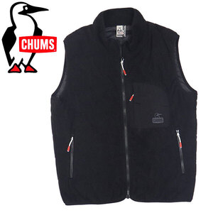 CHUMS (チャムス) CH14-1418 Booby Stitch Fleece Vest レディース ブービーステッチフリースベスト CMS167 K001Black L