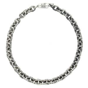 クロムハーツ Chrome Hearts PAPER CHAIN/ペーパーチェーン サイズ:8inch シルバーブレスレット 中古 NO05