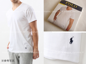 新品 POLO RALPH LAUREN ラルフローレン クラシックフィット Vネック Tシャツ 3L 2XL XXL 白 綿100% ヘインズ 大きいサイズ アンダーシャツ