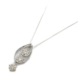 ジュエリー ダイヤモンド ネックレス ブランドオフ JEWELRY K18WG（ホワイトゴールド） ネックレス K14WG/K18WG 中古 レディース