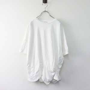 2024AW エンフォルド ENFOLD CURVE LAYERED-HEM T-SHIRT 38/ホワイト カーブレイヤードヘムTシャツ カットソー【2400014105506】