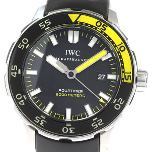 ベルト訳あり IWC IWC SCHAFFHAUSEN IW356810 アクアタイマー 2000 デイト 自動巻き メンズ _832046