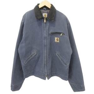 カーハート carhartt デトロイトジャケット ブルゾン J64PTL USA製 M ブルー系 ■U90 メンズ