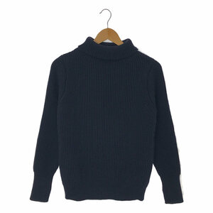 【美品】 ANDERSEN-ANDERSEN / アンデルセンアンデルセン | TURTLE NECK KNIT / タートルネック ニット | XXS | ネイビー | メンズ