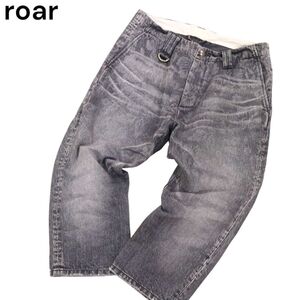 roar ロアー 春夏 USED加工★ 花柄 フラワー プリント クロップド デニム パンツ ジーンズ Sz.2　メンズ　I4B01333_7#P