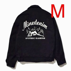 M MINEDENIM × HYSTERIC GLAMOUR F.Black Denim JACKET BLACK マインデニム ヒステリックグラマー コラボ ジャケット 黒 キムタク ラスト1