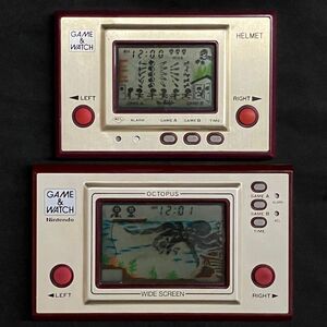 CEM045H 任天堂 Nintendo GAME&WATCH ゲームウォッチ HELMET ヘルメット/OCTOPUS オクトパス 2台セット まとめ