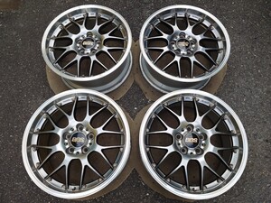 鍛造 BBS RS-GT DB-SLD ダイヤモンドブラック 18インチ 8J+40 RS900H PCD114.3 5穴 4本