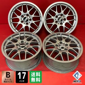 【送料無料】中古 BBS RX204 17x8.0＋38 120-5H BMW等 アルミホイール4本SET【55584359】